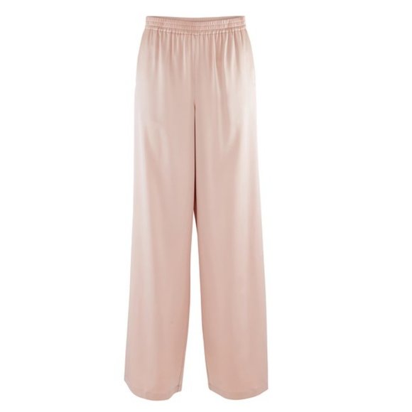 Anine Bing Romy silk wide-leg trousers pants - dusty pink - Picture 3 of 6